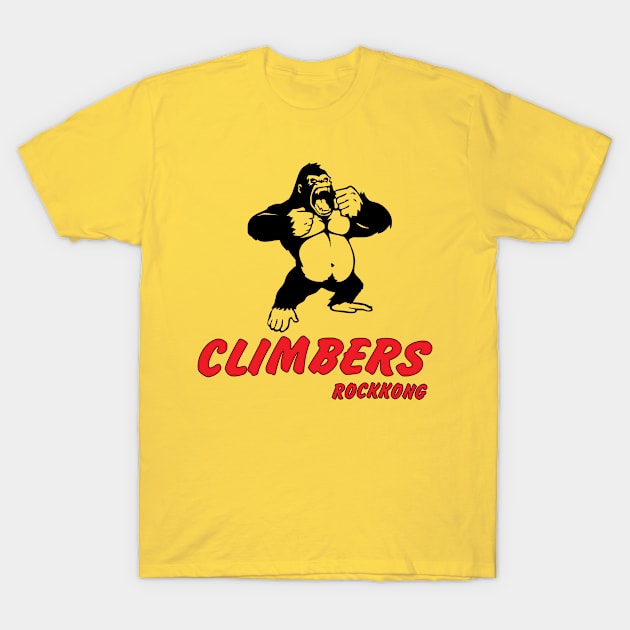 Climbers Rockkong T-Shirt by Aeliyadesign